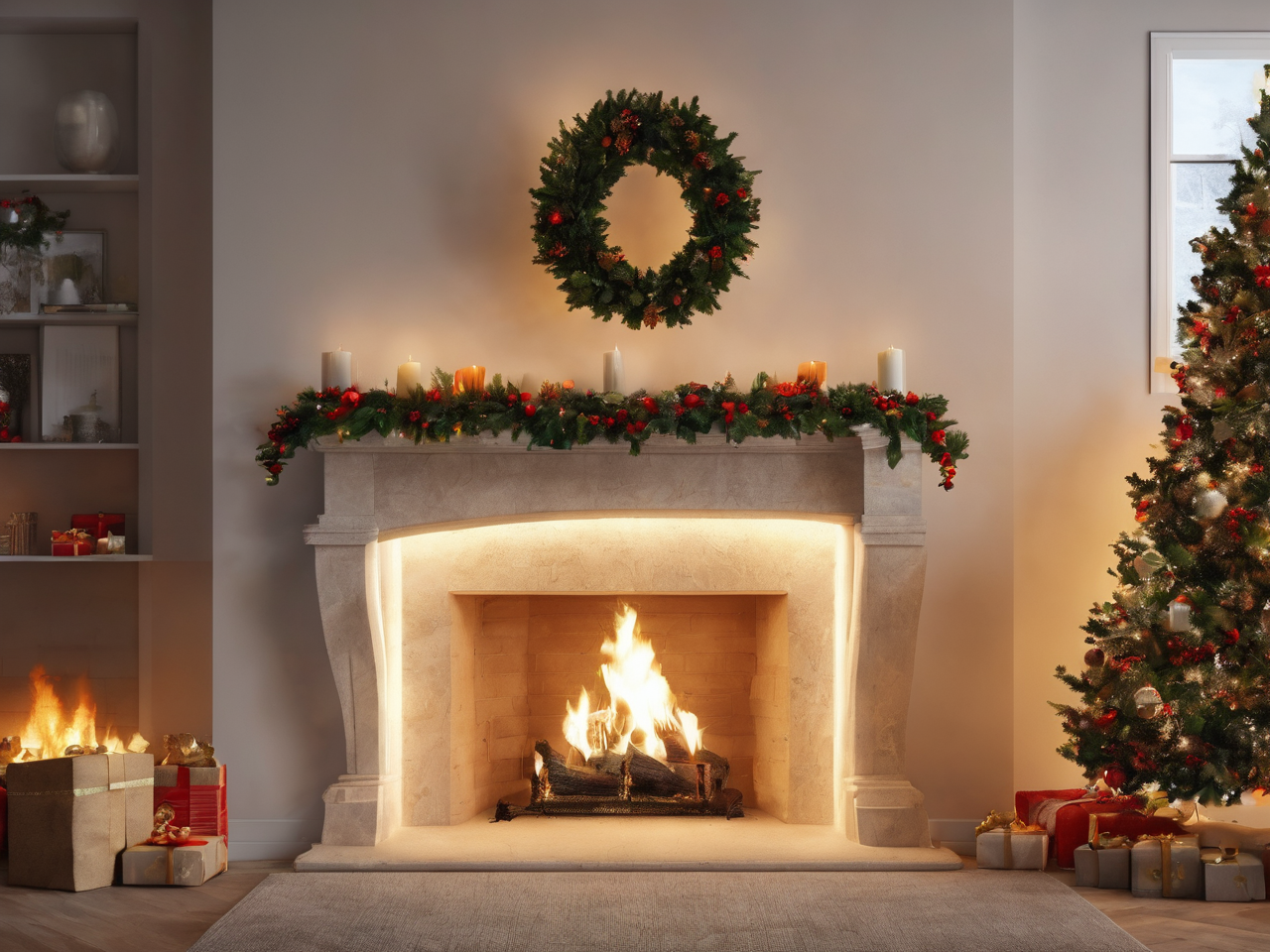 How to Decorate Your Fireplace for Christmas with JHY DESIGN
