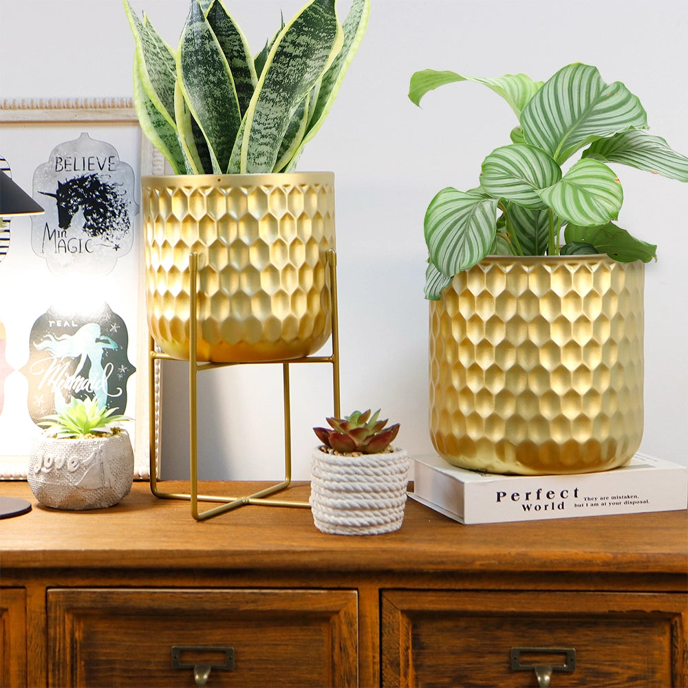 honeycomb planter pot Set of 2 12