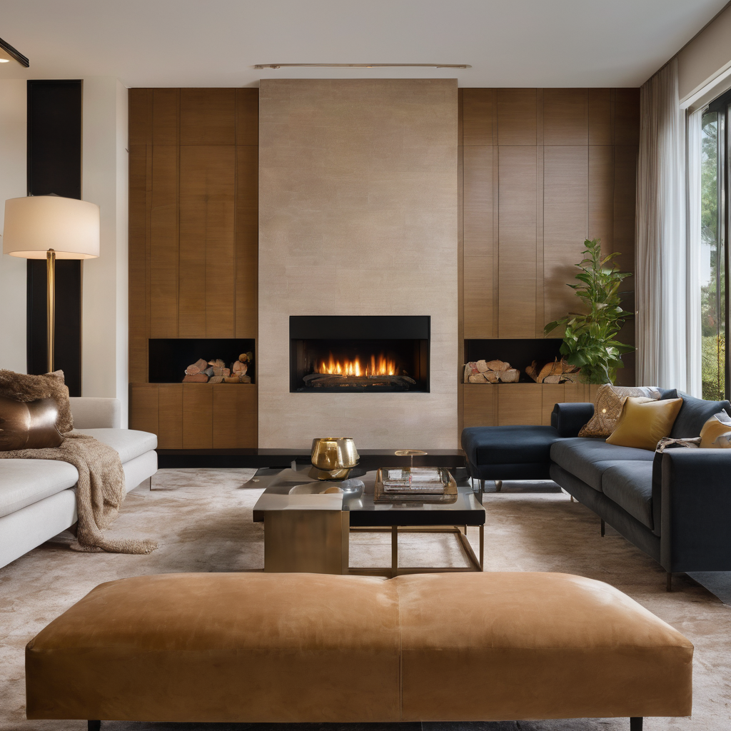 How to Decorate a Living Room with a Corner Fireplace: A Guide Featuring JHY DESIGN