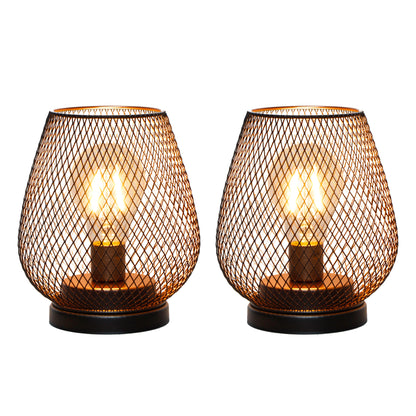 Set of 2 Battery Operated Lamp LED Table Lantern