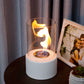 JHY DESIGN Round Tabletop Firepit – Portable, Bio Ethanol Ventless, Indoor/Outdoor