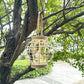 Metal Cage LED Lantern Battery Powered 7.3" Tall White