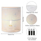 8''H Set of 2 Wall Sconce Lighting Metal Modern Wall Mount Lamp with 6-Hours Timer(Sunflower)