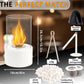 JHY DESIGN Round Tabletop Firepit – Portable, Bio Ethanol Ventless, Indoor/Outdoor