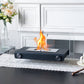 7.5" H Metal Bio Ethanol Fireplace Tabletop Ethanol Fireplace