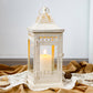 14.5" High Vintage Style Hanging Lantern(White）