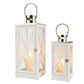 17.5''&24.5'' H Metal Decorative Candle Holders Rustic Hanging Lantern(Set of 2)