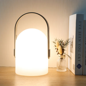 Portable Cordless Rechargeable LED Lantern: 3-Step Dimmable with Remote
