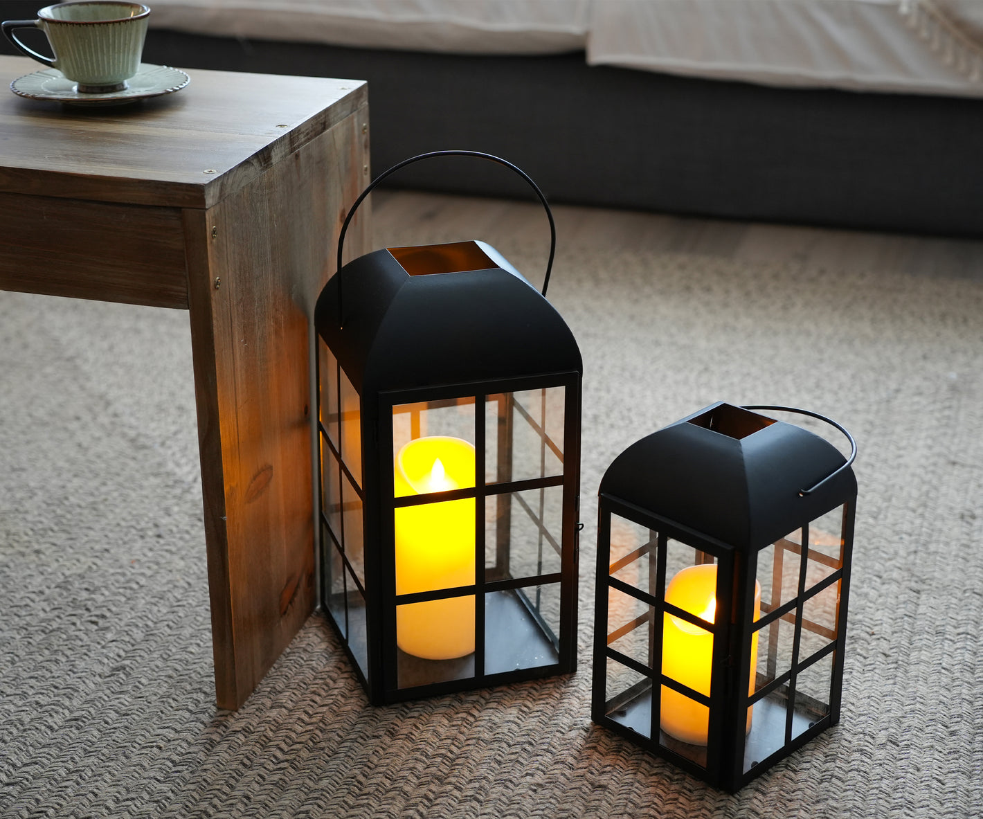 JHY Design 2-Piece Minimalist Candle Lamp