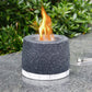 5"x3.5" JHY Mini Gray Cement Fireplace Modern Fire Pit