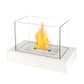 13.5"L Portable Tabletop Fireplace–Clean-Burning Bio Ethanol Ventless Fireplace