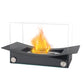 Pot à feu de table rectangulaire 14"x7,5"x8" avec verre double face