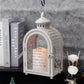 11''High Remembrance Lantern with Timer Candle Bereavement Sympathy Gift Memorial Lantern (Grey)