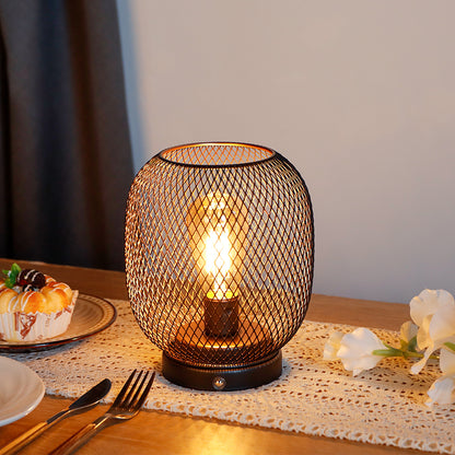 Lampe de table réglable tactile de 7" de JHY DESIGN (base en métal, ronde en bronze)