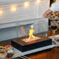Pot à feu de table rectangulaire avec verre à quatre côtés