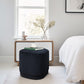 15.5"H Modern Velvet Footstool Ottoman