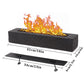 16"x4" JHY Rectangle Black Cement Fireplace Modern Fire Pit