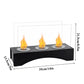 13.5"×5"×8.5" Three Alcohol Burner Tabletop Bio Ethanol Fireplace for Indoor Home Decor