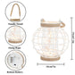 7.3" H Metal Cage LED Lantern Battery Powered Lamp