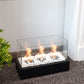 18"x 8''x11.5" Portable Tabletop Fireplace–Clean-Burning Bio Ethanol Ventless Fireplace