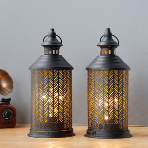 Lampes sans fil de 10,5 po de hauteur, lanternes alimentées par batterie
