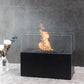 Modern Design Black Square Tabletop Fireplace