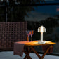 10" H 3-Color Light Dimmable Nightstand Lamp with Glass Shade