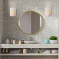 8''H Set of 2 Wall Sconce Lighting Metal Modern Wall Mount Lamp with 6-Hours Timer(Sunflower)