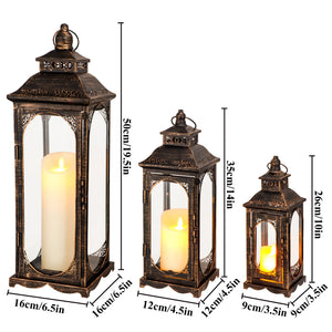 Black Metal Lantern Vintage Style