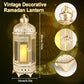 Moroccan Candle Lantern - 16'' Gold Hexagonal, Tempered Glass, Ramadan Decor for Indoor/Outdoor, Living Room, Parties & Events