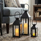 26"&19"& 13" High Elegant Candle Lantern Metal Lanterns for Versatile Indoor & Outdoor