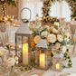 26"&19"& 13" High Elegant Candle Lantern Metal Lanterns for Versatile Indoor & Outdoor