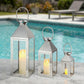 26"&19"& 13" High Elegant Candle Lantern Metal Lanterns for Versatile Indoor & Outdoor
