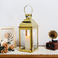 Dekorative Kerzenlaternen aus Edelstahl mit einer Höhe von 12,5 Zoll