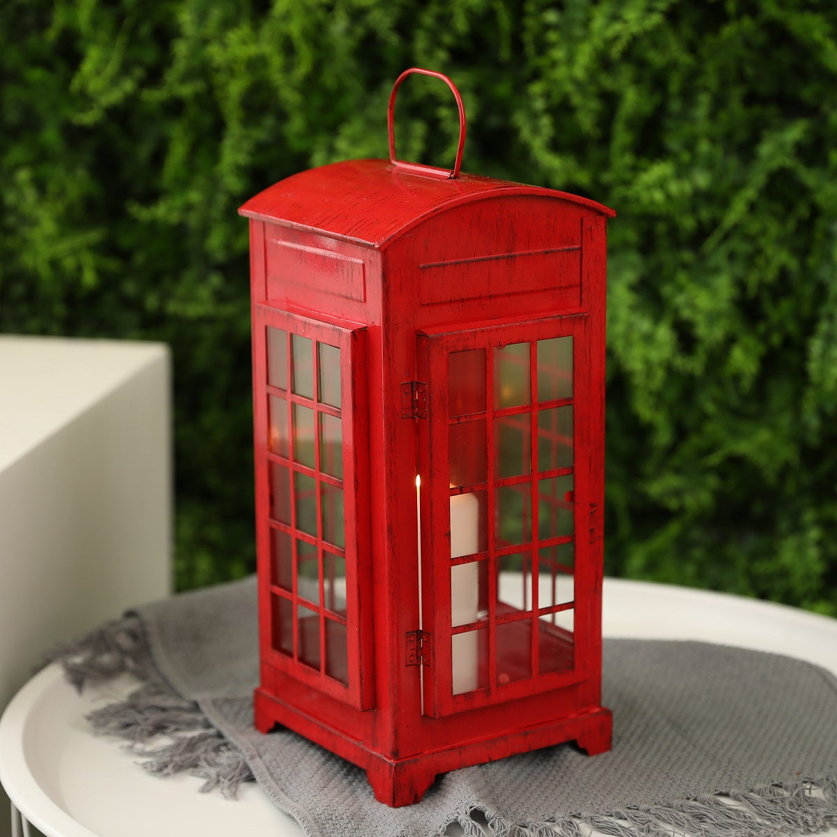 Bougeoir de cabine téléphonique rouge (29 pièces)