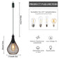 JHY DESIGN 2-Pack Hanging Lamps: Battery-Powered, Cordless, 6-Hr Timer, Teardrop (Indoor/Outdoor)
