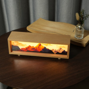 Creative DIY 3D Rechargeable Light Painting: Touch-Control Bedside Ambient Lamp with Stepless Dimming for Decoration