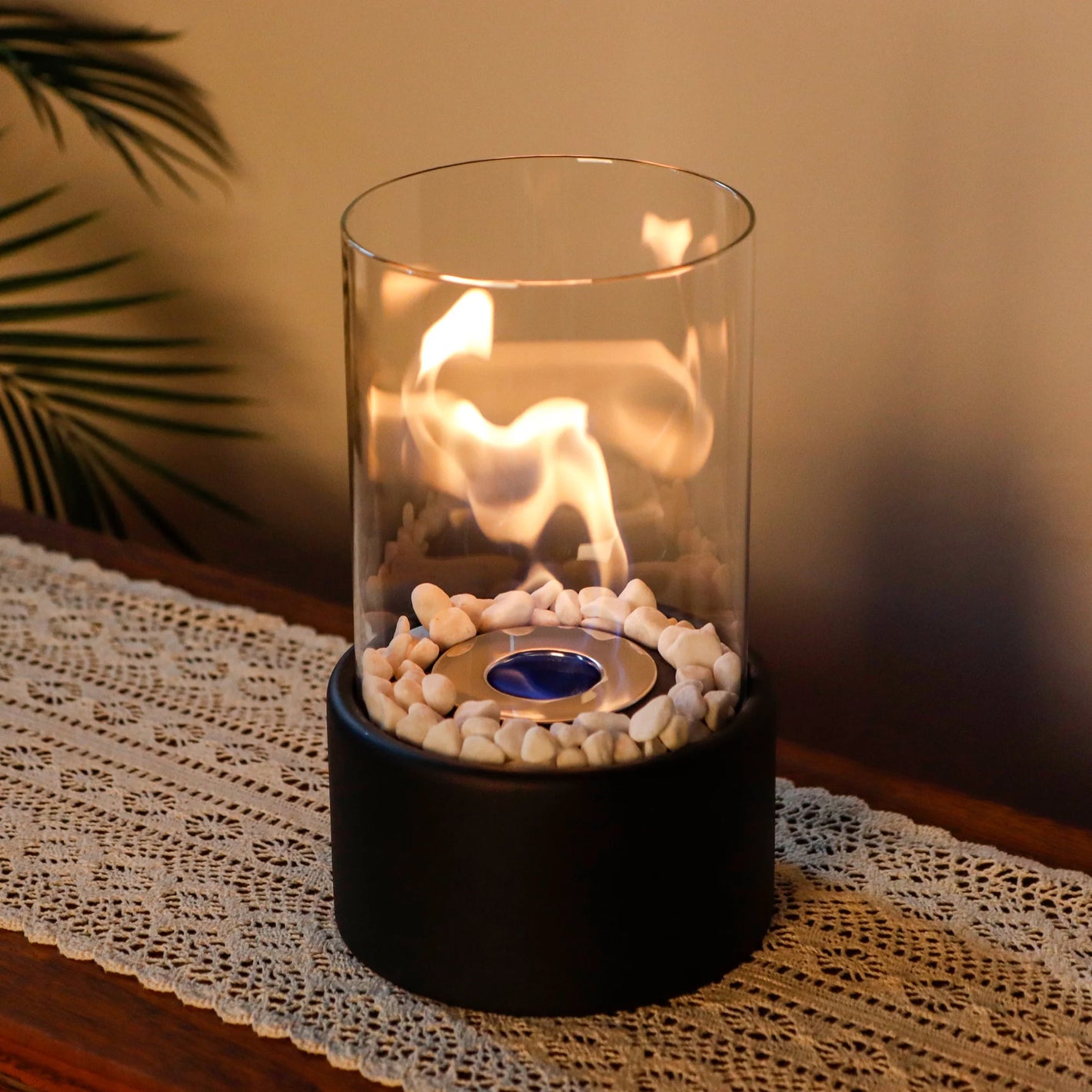 10.5 Inch High Portable Tabletop Fireplace for Ange Dimba