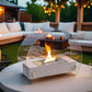 4" x 14" x 11" Fire Burning Fireplace(White)