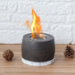 Black Graphite Color Cement Fireplace Concrete Fire Bowl Indoor Fire Pit