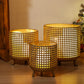 JHY DESIGN Lot de 3 lanternes à bougies décoratives 10/8,5/7"H bougeoir en métal (doré)