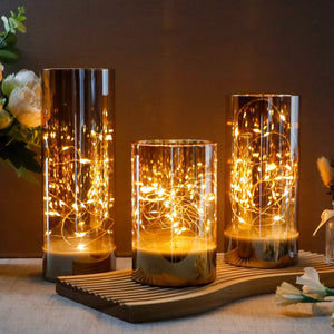 flameless pillar candle