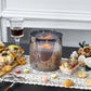 6" hohe, große, flammenlose Kerzen aus Glas mit 3 Dochten
