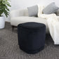 15.5"H Modern Velvet Footstool Ottoman