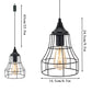 9.5"H Battery Powered Lamp Pendant Lamp (Geometry)