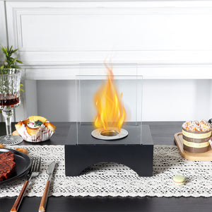 7”*5”*8.5” Small Portable Rectangular Modern Tabletop Fireplace