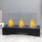 13.5"×5"×8.5" Three Alcohol Burner Tabletop Bio Ethanol Fireplace for Indoor Home Decor