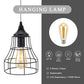 9.5"H Battery Powered Lamp Pendant Lamp (Geometry)