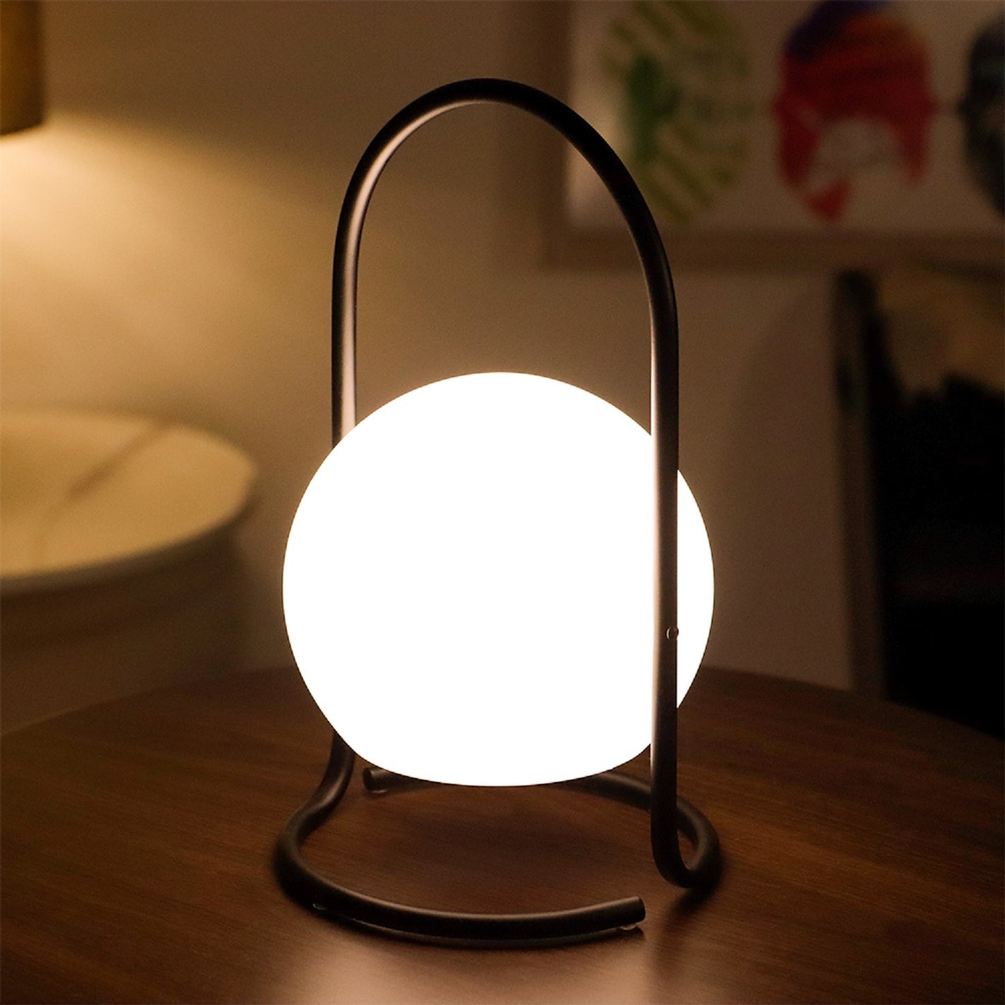 Tragbare, leistungsstarke 2600 mAh LED-Tischlampen mit Batteriebetrieb