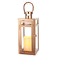 12'' High Metal Decorative Candle Lantern (RoseGold)
